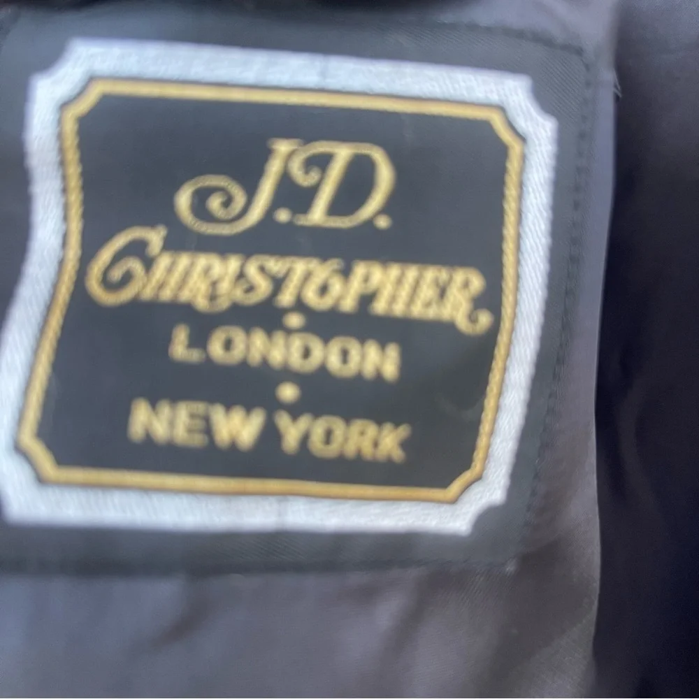 JD Christopher Vintage Men 42R Gold Button/Gray Wool Sport Coat Blazer Jacket